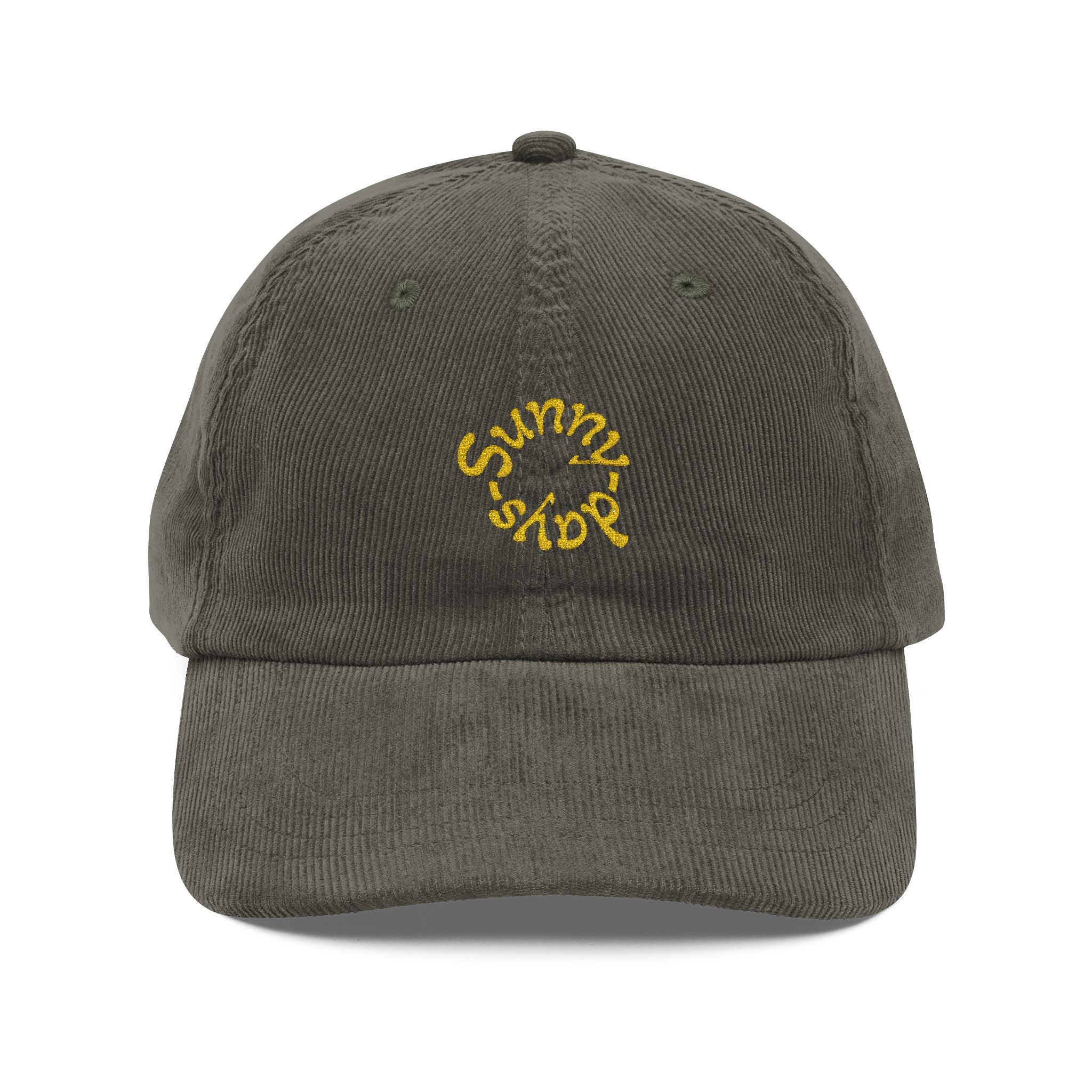 Keps  "Sunny days" .Manchester i vintagestil, broderad text