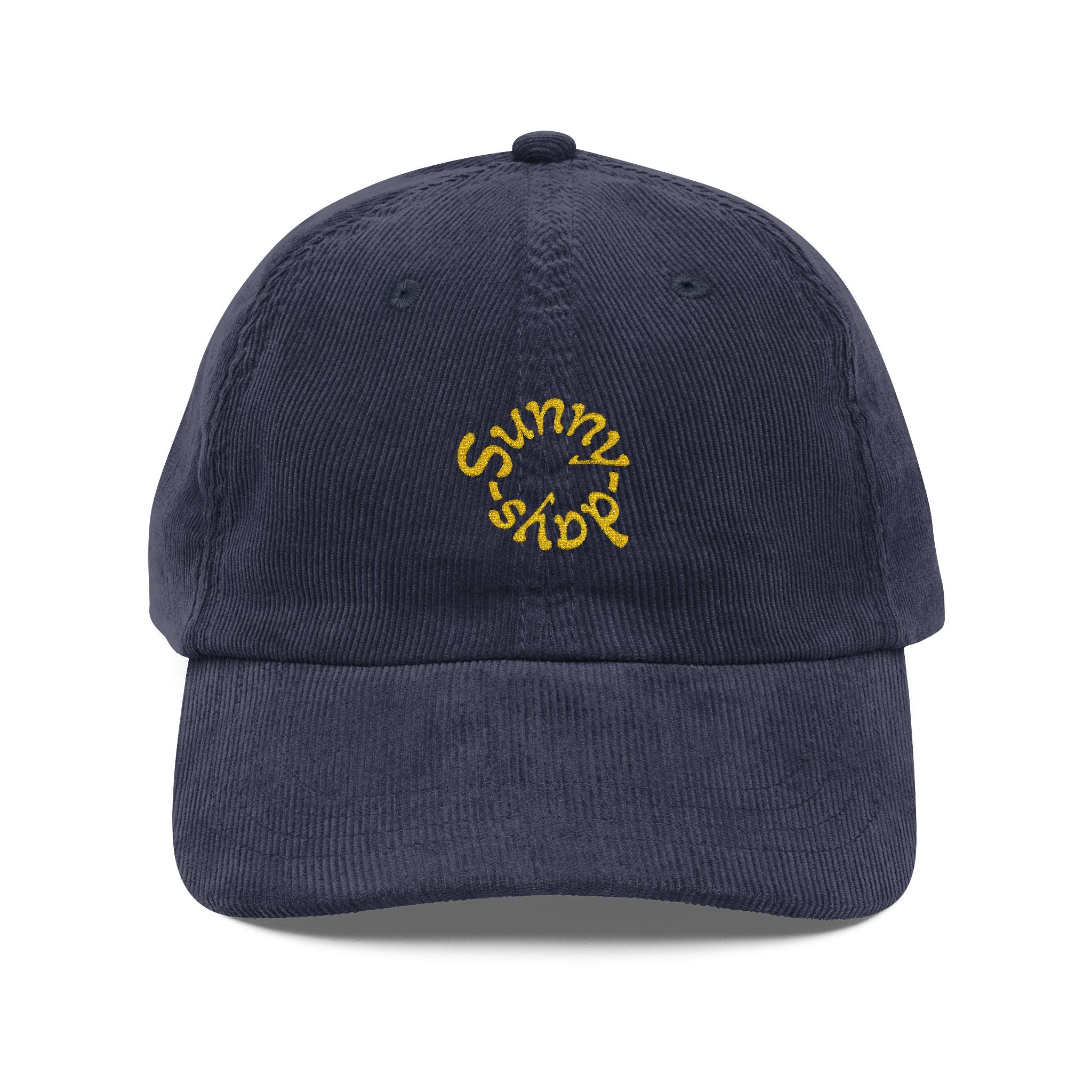 Keps  "Sunny days" .Manchester i vintagestil, broderad text
