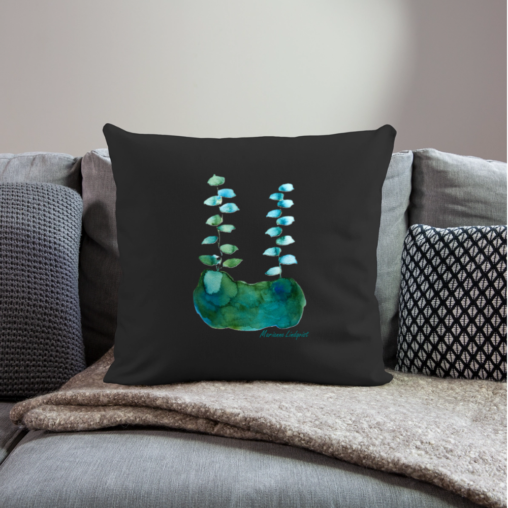 Soffkudde med fyllning 45cm x 45cm - black