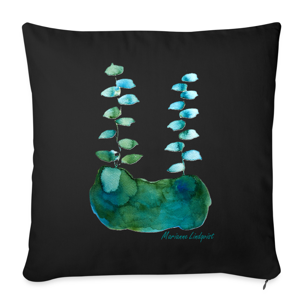 Soffkudde med fyllning 45cm x 45cm - black